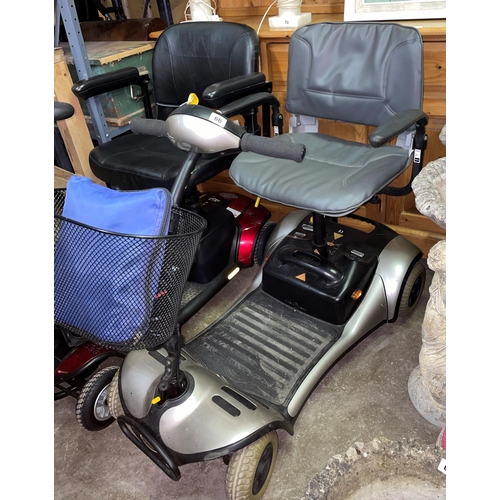 66 - SHOP RIDER MOBILITY SCOOTER WITH CHARGERS AND COVER