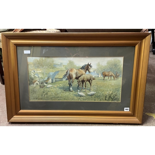 522 - PRINT OF HORSE AND FOAL AFTER LIONEL EDWARDS F/G