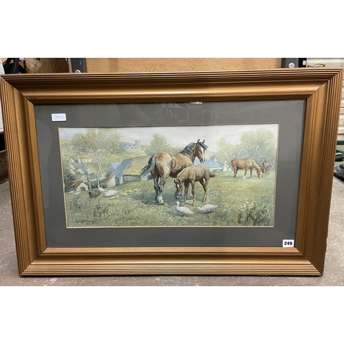 522 - PRINT OF HORSE AND FOAL AFTER LIONEL EDWARDS F/G