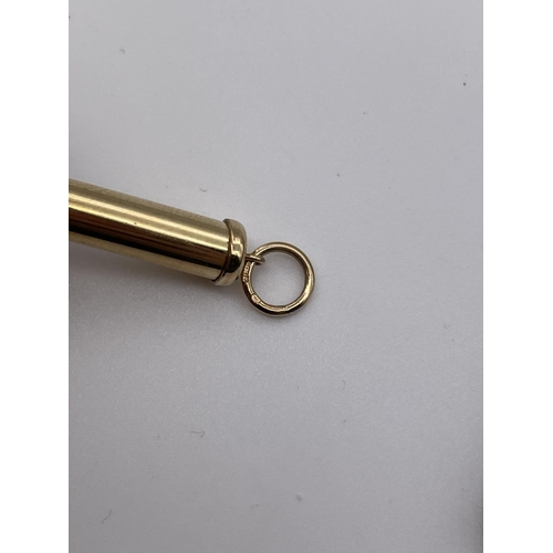 541 - 9CT GOLD PROPELLING TOOTH PICK 7.3G APPROX