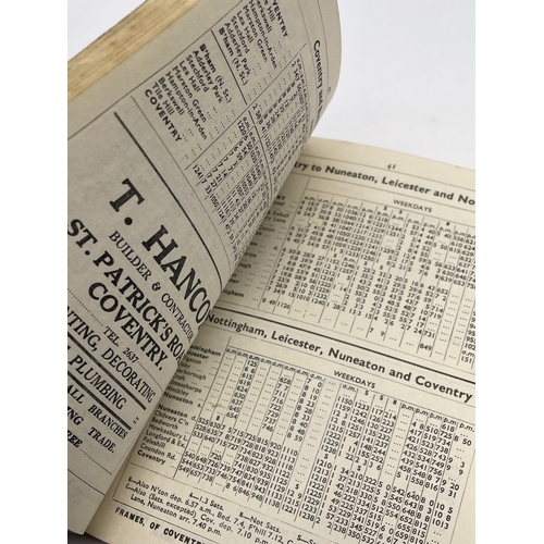 602 - MIDLAND DAILY TELEGRAPH COVENTRY ABC TIMETABLE AND TELEPHONE DIRECTORY DATED 1940, AND AN UNUSUAL CL... 