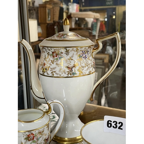 286 - GROSVENOR CHINA OLD ENGLISH PART COFFEE SET