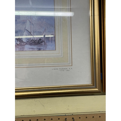 402 - SERIES OF FOUR PRINTS OF JMW TURNER FRENCH SCENES F/G AND OTHERS