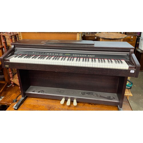 222 - BENTLEY ELECTRIC PIANO AND STOOL