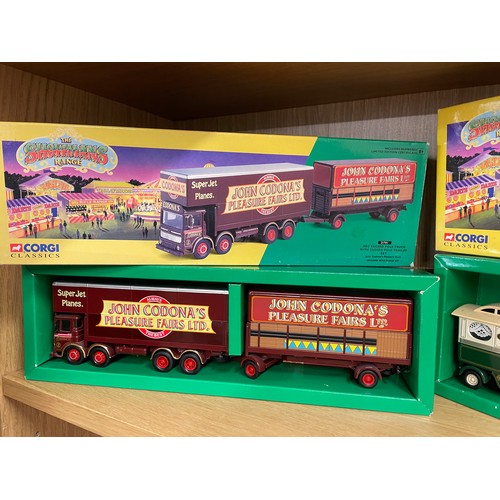 236 - TWO BOXED CORGI CLASSICS SHOWMAN'S RANGE CIRCUS TRUCKS