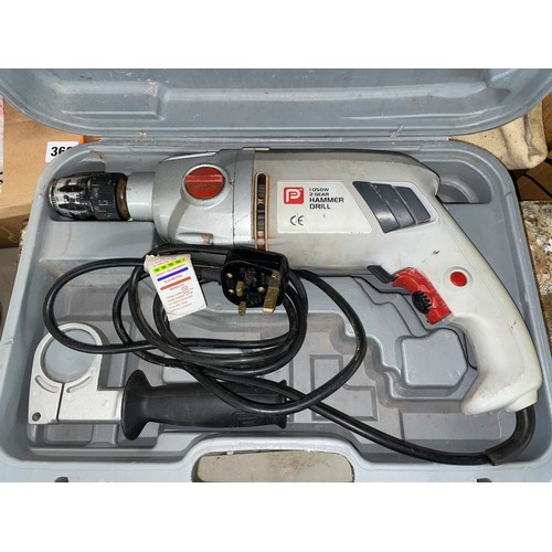 385 - CASED 1050 WATT TWO GEAR HAMMER DRILL