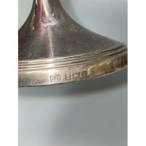 406 - BIRMINGHAM SILVER CANDLEHOLDER 24CM H