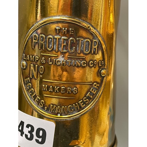 439 - BRASS PROTECTOR MINER'S SAFETY LANTERN