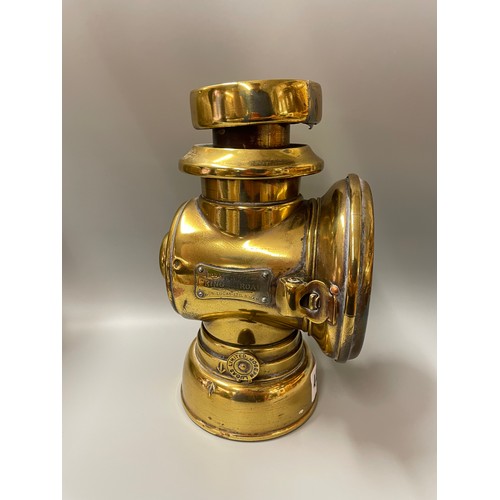 446 - LUCAS KING OF THE ROAD NO. F144 BRASS LANTERN