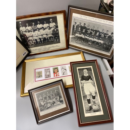 472 - QUANTITY OF VINTAGE PHOTOGRAPHS OF EARLY FOOTBALLERS AND FOOTBALL TEAMS INCLUDING STOKE CITY AND A S... 