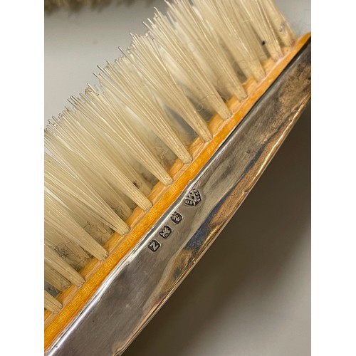 516 - SILVER BACKED DRESSING TABLE BRUSHES