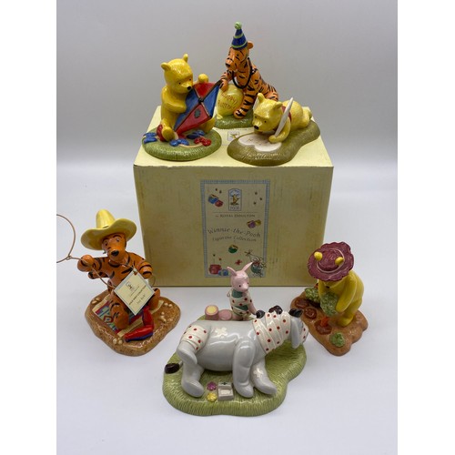 263 - BOXED ROYAL DOULTON WINNIE THE POOH COLELCTION - LOVES MAKES ALL YOUR WORRIES DISAPPEAR, PREPARATION... 