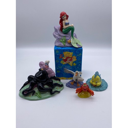 271 - BOXED ROYAL DOULTON THE LITTLE MERMAID INCLUDING AERIAL, URSULA, SEBASTIAN, FLOUNDER AND SCUTTLE