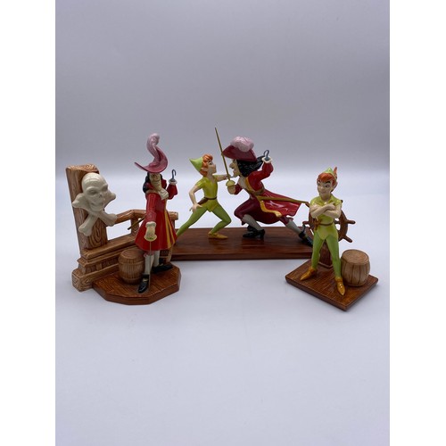 273 - BOXED ROYAL DOULTON PETER PAN SERIES INCLUDING THE LIMITED EDITION 386/3000 THE DUEL. PETER PAN AND ... 