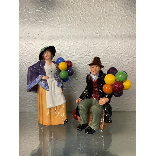 276 - SELECTION OF ROYAL DOULTON FIGURES INCLUDING THE BALLOON LADY AND THE BALLOON MAN, NOVEMBER AND DECE... 