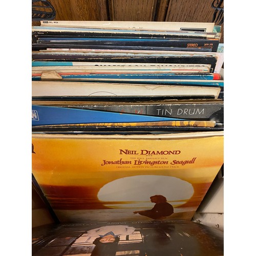 530 - CRATE OF VINYL LP RECORDS INCLUDING 80S POP, THE JAM, JAPAN, SOME IRISH FOLK MUSIC, ETC