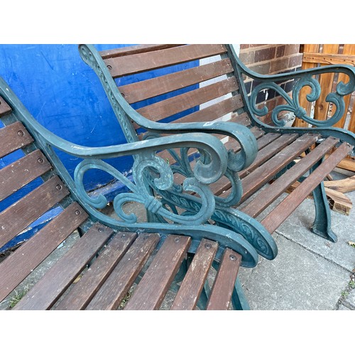 144 - PAIR OF WROUGHT IRON GARDEN CHAIRS