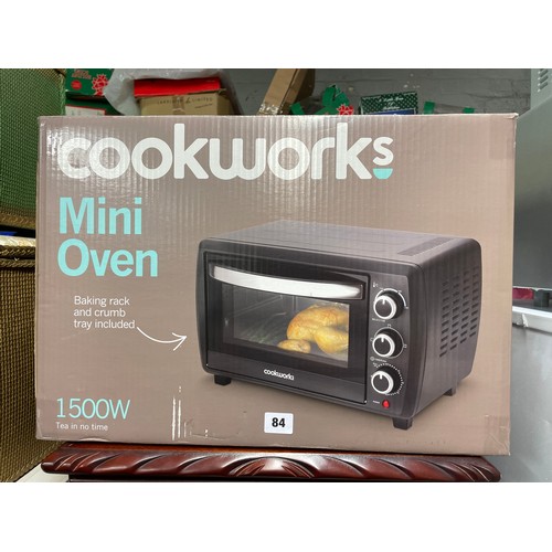 84 - BOXED COOKWORKS MINI OVEN
