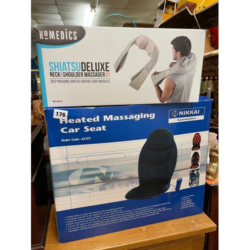 176 - HEATED MASSAGER FOR A CAR AND ONE OTHER MASSAGER
