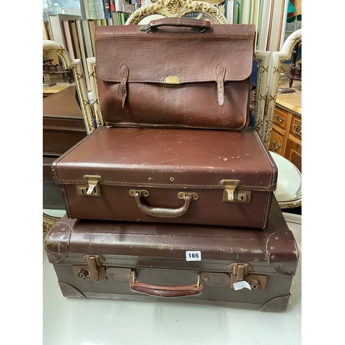 165 - SET OF 1940/50S SUITCASES