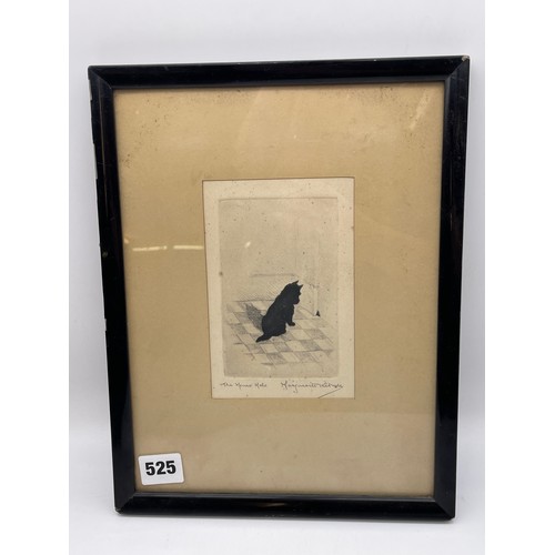 525 - SMALL ENGRAVING ENTITLED 'THE MOUSE HOLE' BY MARY WHITE LOUISE? F/G