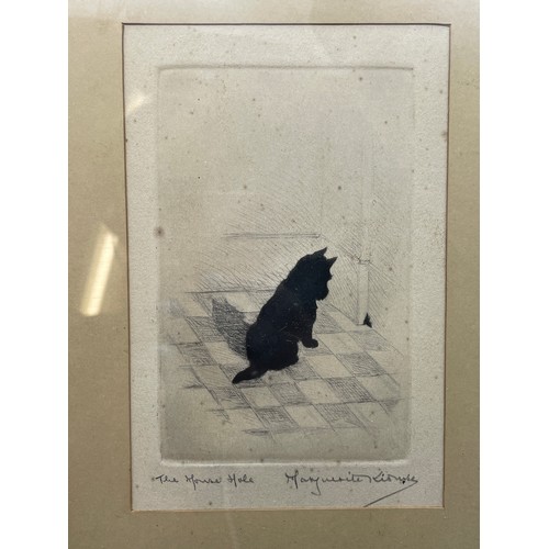 525 - SMALL ENGRAVING ENTITLED 'THE MOUSE HOLE' BY MARY WHITE LOUISE? F/G