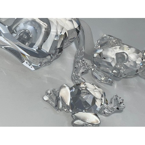 308 - SELECTION OF SWAROVSKI CRYSTAL ANIMALS INCLUDING KANGEROO, MONKEY, TORTOISE, FROG, ETC