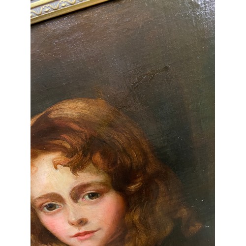 533 - JOHN WILLIAM SCHOFIELD (1882-1963) OIL ON CANVAS PORTRAIT STUDY OF AN AUBURN HAIRED GIRL IN A GREEN ... 