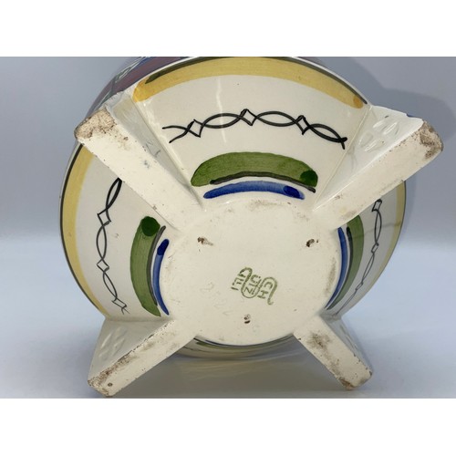 374 - CONTINENTAL ARTS AND CRAFTS SUCCESSIONIST POTTERY BOWL 10cm x 15cm