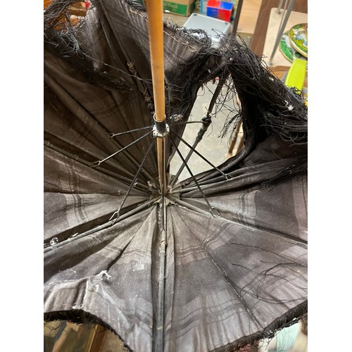 347 - VICTORIAN BALEEN HANDLED PARASOL AND ONE OTHER