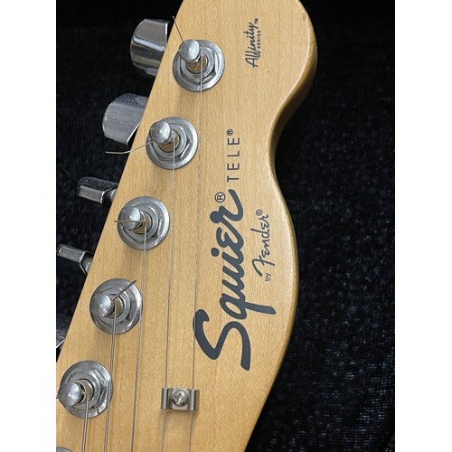 291 - SQUIER FENDER SIX STRING ELECTRIC GUITAR IN A KINGSMAN NYLON CASE