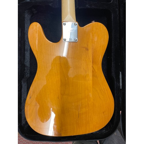 291 - SQUIER FENDER SIX STRING ELECTRIC GUITAR IN A KINGSMAN NYLON CASE