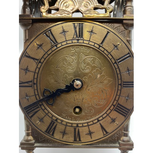 334 - SMITHS CLOCKS AND WATCHES LIMITED PRESENTATION LANTERN STYLE CLOCK 25cm