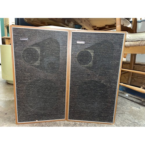 99 - PAIR OF VINTAGE GOODMANS TEAK CASED SPEAKERS