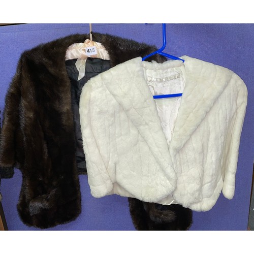 415 - TWO FUR CAPELETS