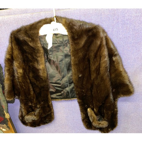 415 - TWO FUR CAPELETS