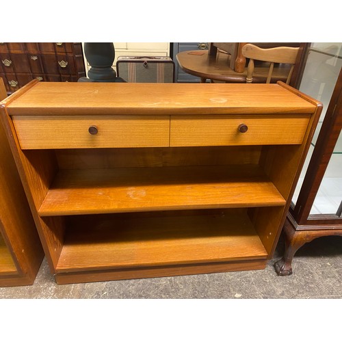 42 - PAIR OF TEAK PARKER KNOLL DWARF BOOKCASES