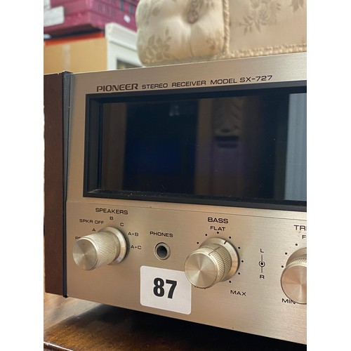 87 - PIONEER STEREO RECEIVER SX 727