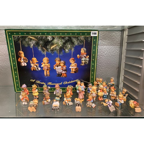 166 - BOX SET OF HUMMEL CHRISTMAS FIGURE TREE DECORATIONS