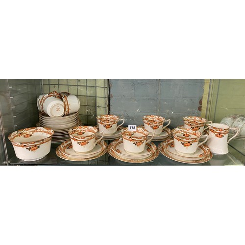 178 - SHELF OF SUTHERLAND CHINA TEAWARES SOME A/F