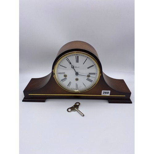 260 - HERMLE CHIMING MANTLE CLOCK