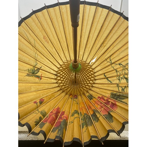 271 - TWO ORIENTAL PARASOLS A/F