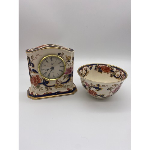 283 - MASONS MANDERLAY TIME PIECE AND BOWL