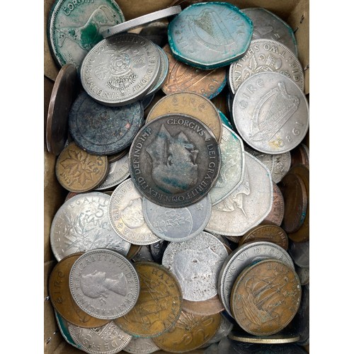 299 - BOX OF MISCELLANEOUS MAINLY GB AND PRE DECIMAL IRELAND COINS, PLUS BRITAIN'S FIRST DECIMAL COIN SETS... 