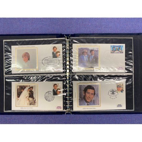 323 - THE ROYAL FAMILY COMMONWEALTH STAMPS AND FIRST DAY COVERS, SILVER WEDDING COMMEMORATIVE, ALBUM OF DI... 