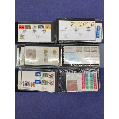 324 - NINE GB AND CHANNEL ISLANDS FIRST DAY COVER ALBUMS