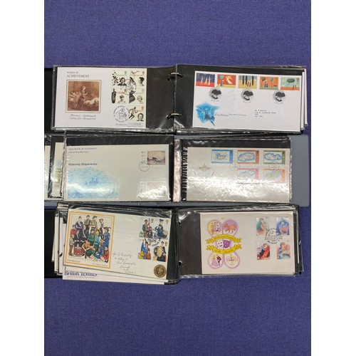 324 - NINE GB AND CHANNEL ISLANDS FIRST DAY COVER ALBUMS