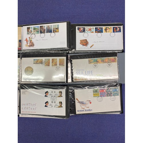 324 - NINE GB AND CHANNEL ISLANDS FIRST DAY COVER ALBUMS