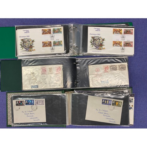 324 - NINE GB AND CHANNEL ISLANDS FIRST DAY COVER ALBUMS