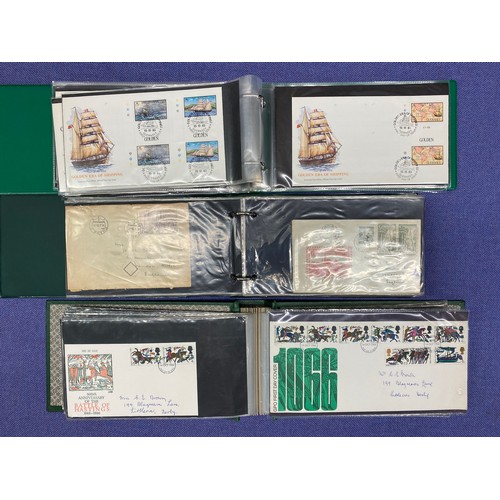 324 - NINE GB AND CHANNEL ISLANDS FIRST DAY COVER ALBUMS